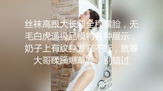 丝袜高跟大长腿全程露脸，无毛白虎逼极品模特各种展示，奶子上有纹身发骚不断，就等大哥蹂躏爆草呢，别错过