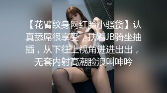 【花臂纹身网红脸小骚货】认真舔屌很享受，扶着JB骑坐抽插，从下往上视角进进出出，无套内射高潮脸浪叫呻吟