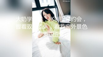 大奶学生妹，JK制服来约会，握着双峰后入，看着窗外景色，爽歪歪！