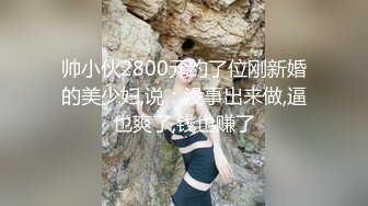 帅小伙2800元约了位刚新婚的美少妇,说：没事出来做,逼也爽了,钱也赚了