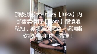 顶级摄影大神作品【luka】内部售卖模特【Dora】眼镜娘私拍，狐媚淫荡黑丝，超清晰欣赏完美胴体，强推！