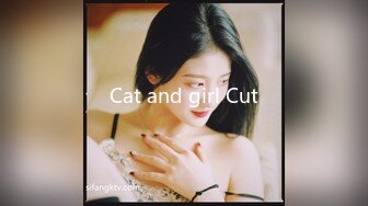 Cat and girl Cut